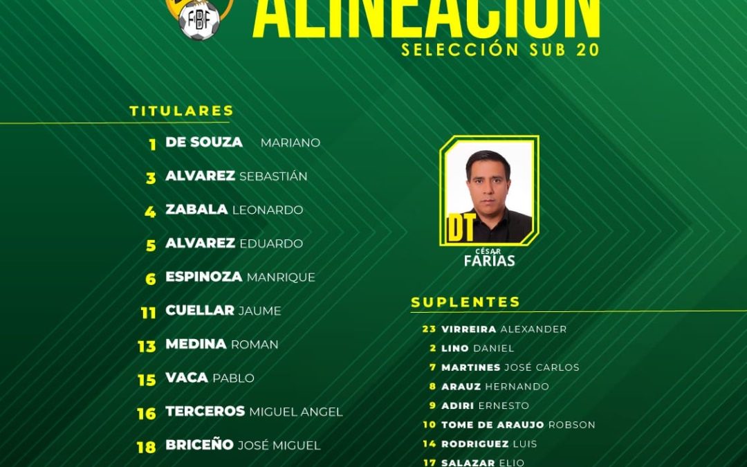 NUESTROS MUCHACHOS PARTEN DE TITULAR EN LA SUB 20