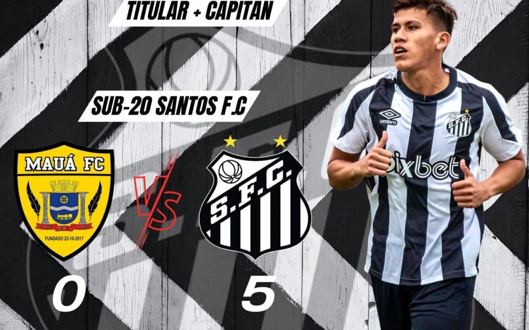 LEONARDO ZABALA, TITULAR Y CAPITAN CON LA SUB-20 DE SANTOS F.C